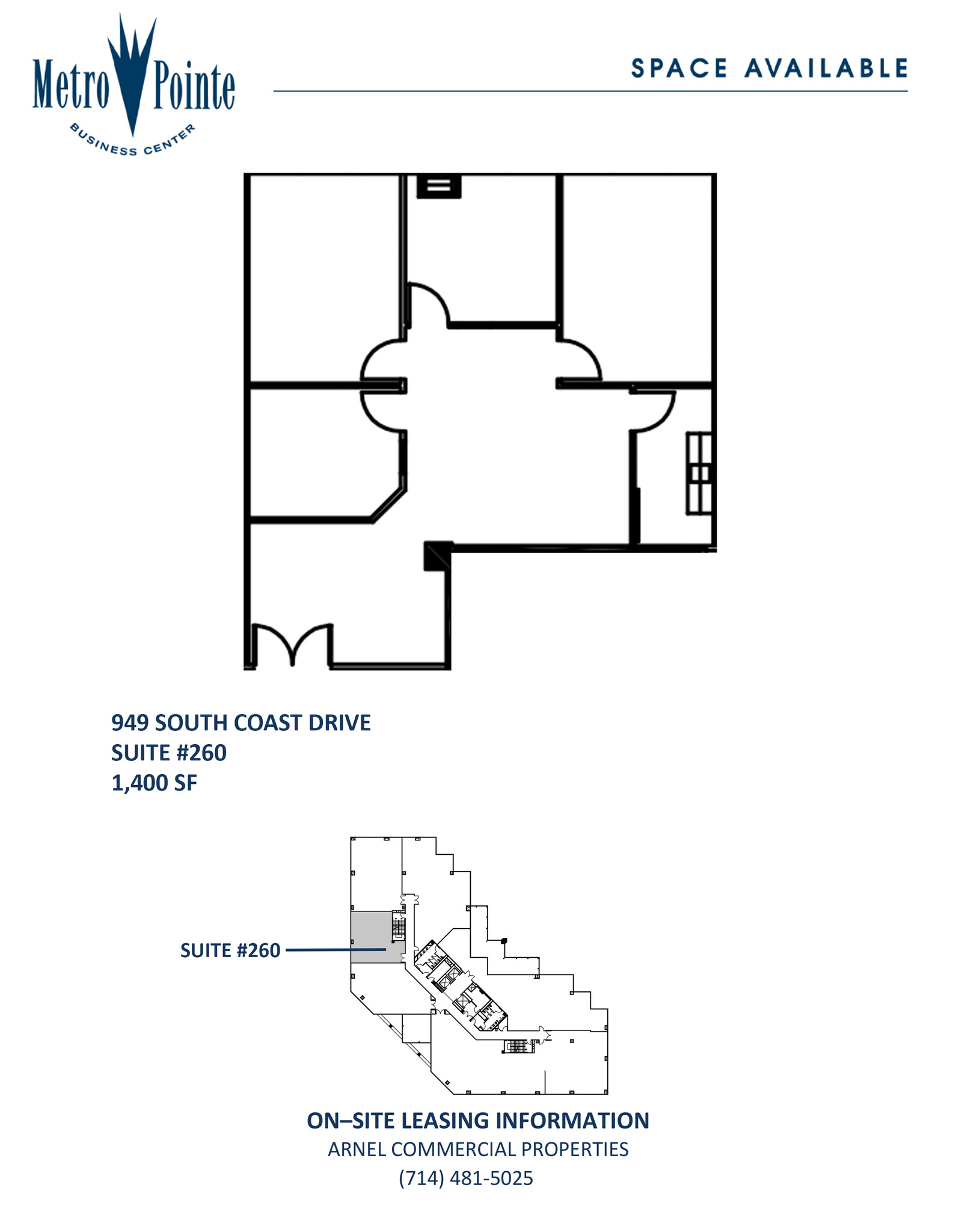 949 S Coast Dr, Costa Mesa, CA for lease Floor Plan- Image 1 of 1