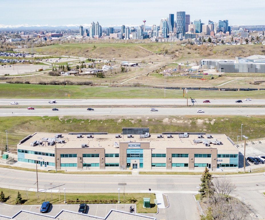 225 Manning Rd NE, Calgary, AB for lease Aerial- Image 1 of 4