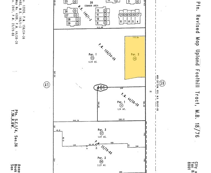 1669 N Mountain Ave, Upland, CA for lease - Plat Map - Image 2 of 3