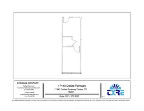 17440 N Dallas Pky, Dallas, TX for lease Floor Plan- Image 1 of 1