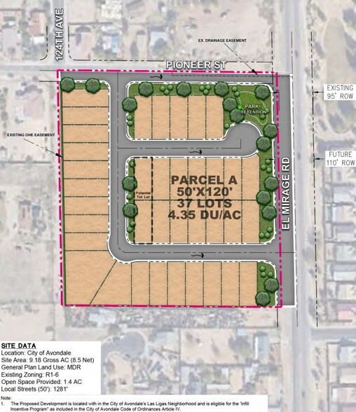 3344 S El Mirage Rd, Avondale, AZ for sale - Site Plan - Image 2 of 5