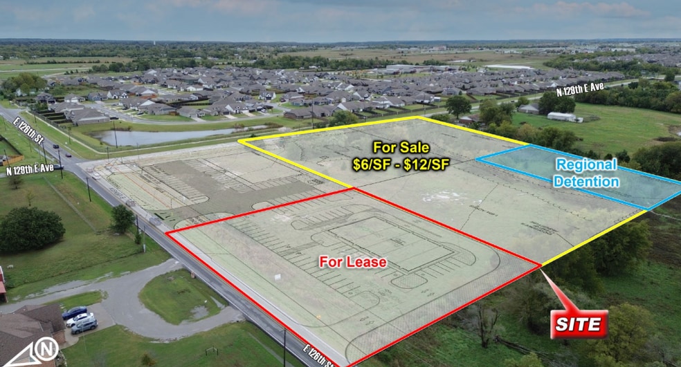 SWC of E 126th St & N 129th E Ave, Collinsville, OK for lease - Building Photo - Image 3 of 3