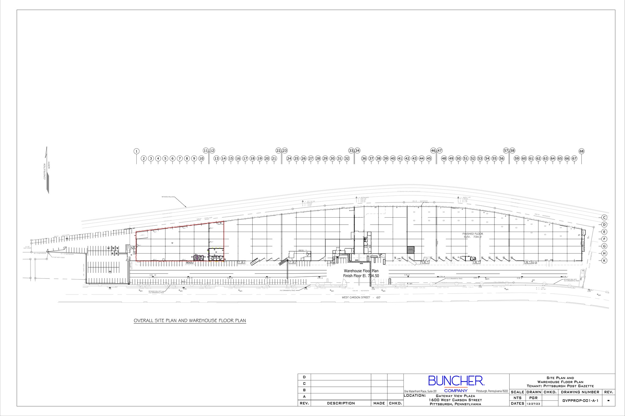 1600 W Carson St, Pittsburgh, PA for lease Site Plan- Image 1 of 1