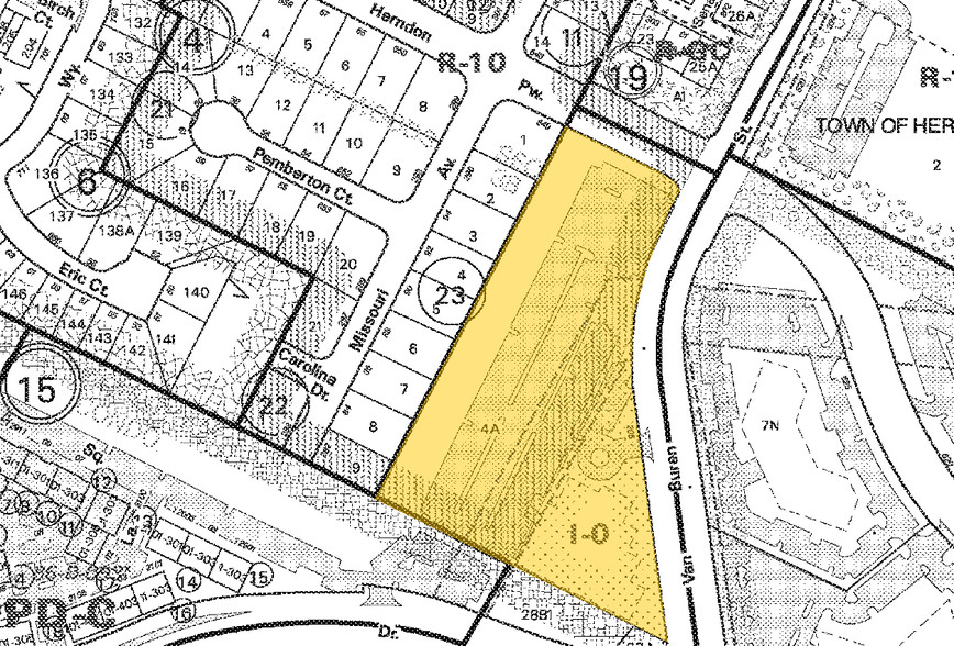 205 Van Buren St, Herndon, VA for lease - Plat Map - Image 2 of 25