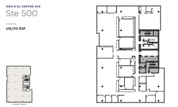 1500 N El Centro Ave, Los Angeles, CA for lease Floor Plan- Image 1 of 1