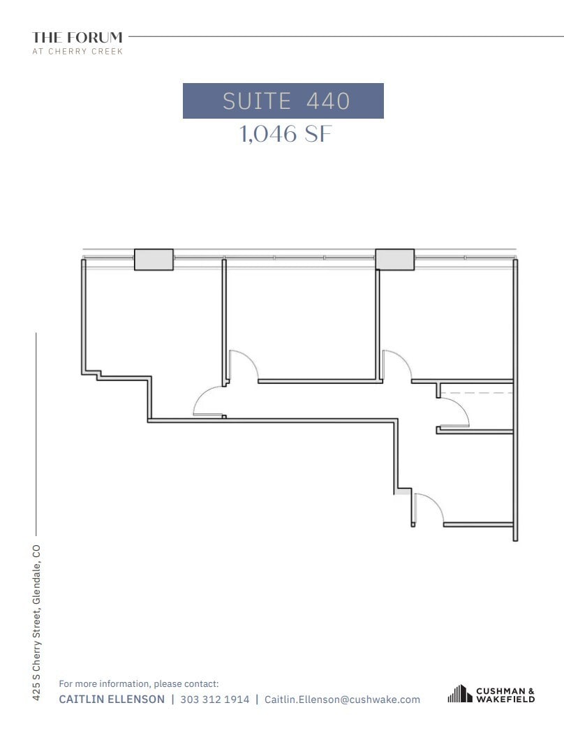 425 S Cherry St, Glendale, CO for lease Floor Plan- Image 1 of 1