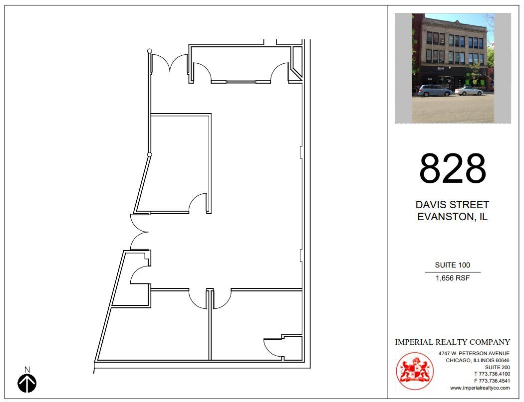 828 Davis St, Evanston, IL for lease Floor Plan- Image 1 of 3