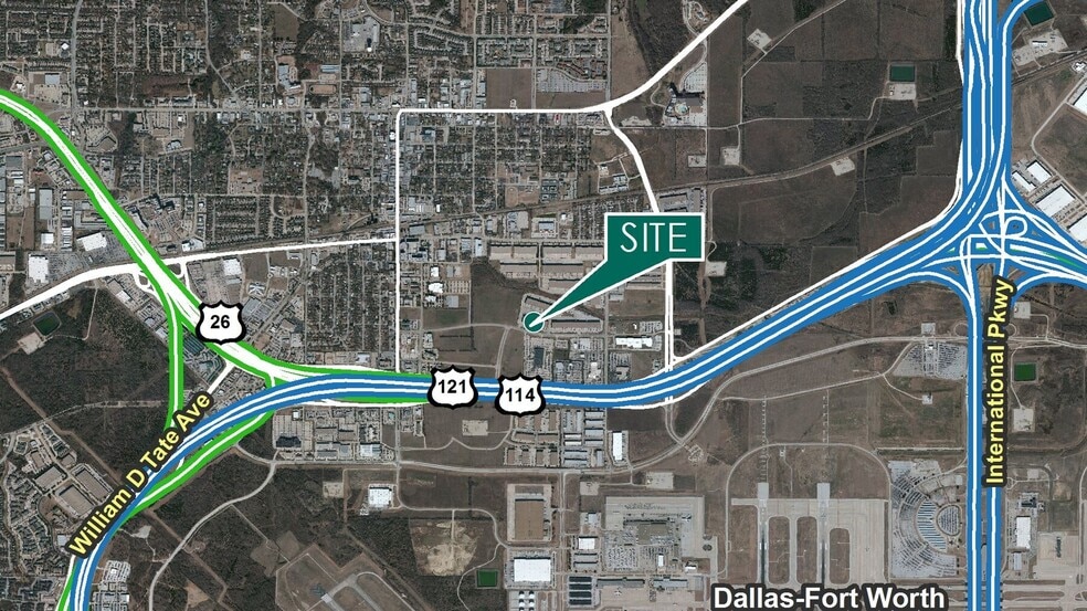 801 Hanover Dr, Grapevine, TX for lease - Aerial - Image 3 of 4