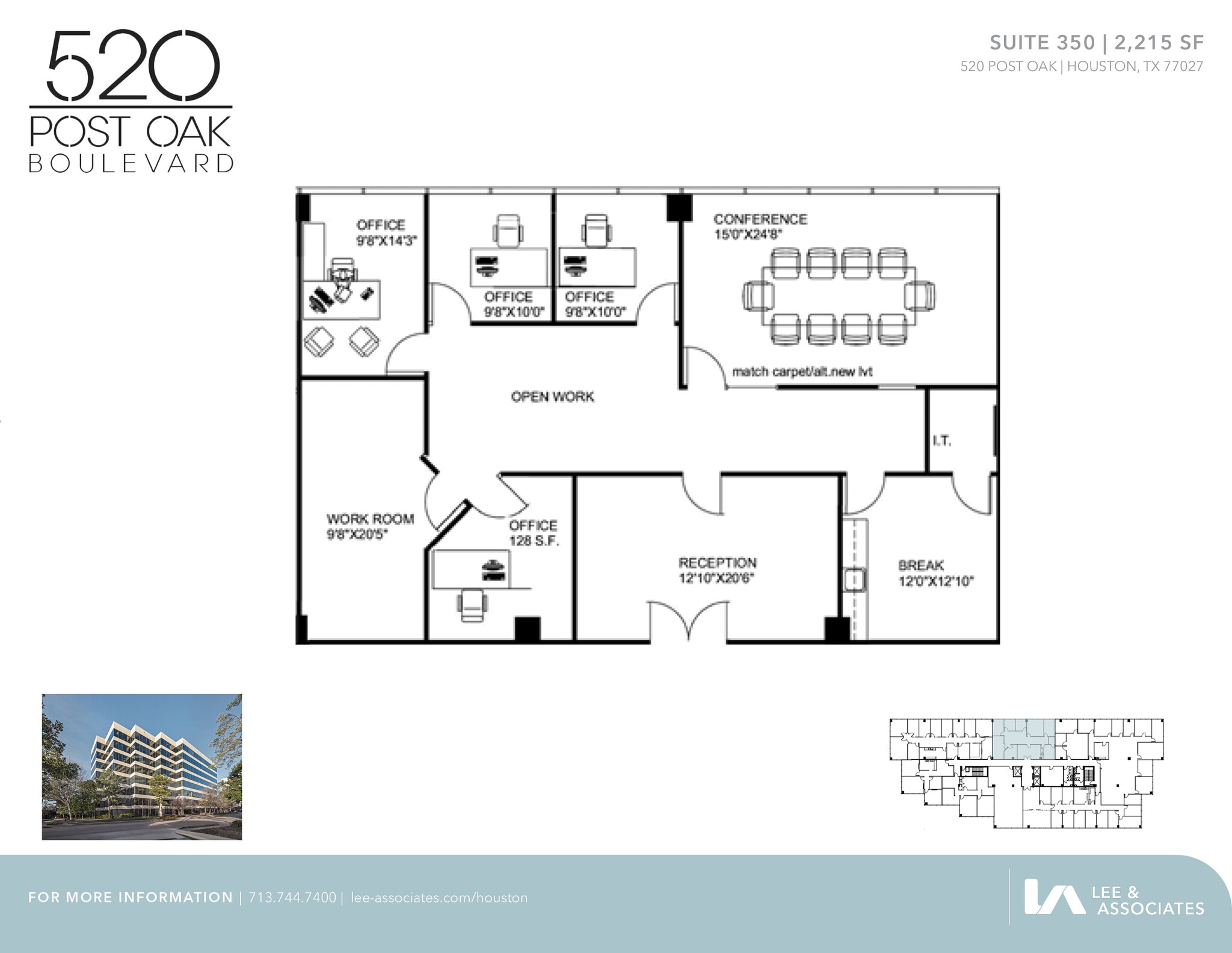520 Post Oak Blvd, Houston, TX for lease Floor Plan- Image 1 of 1