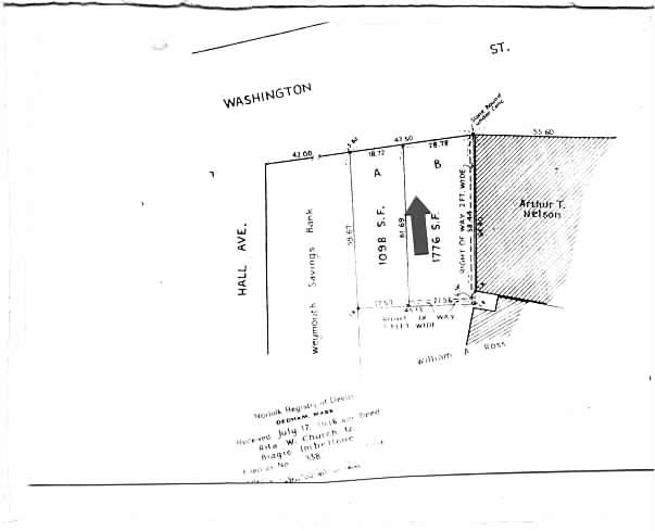 956-958 Washington St, Braintree, MA for sale - Plat Map - Image 1 of 1