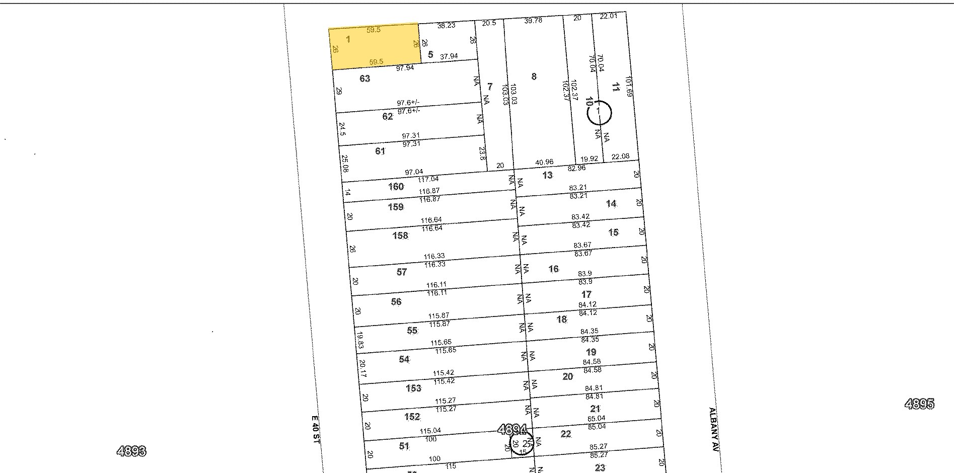 4002 Church Ave, Brooklyn, NY for sale Plat Map- Image 1 of 1