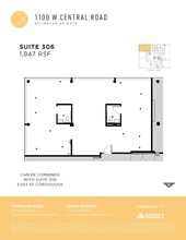 1100 W Central Rd, Arlington Heights, IL for lease Floor Plan- Image 1 of 1