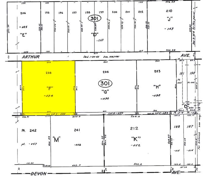 1949-1951 Arthur Ave, Elk Grove Village, IL for sale - Plat Map - Image 3 of 5