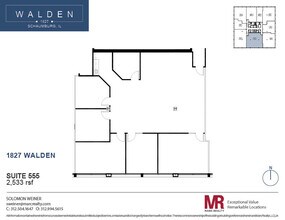 1827 Walden Office Sq, Schaumburg, IL for lease Floor Plan- Image 1 of 7