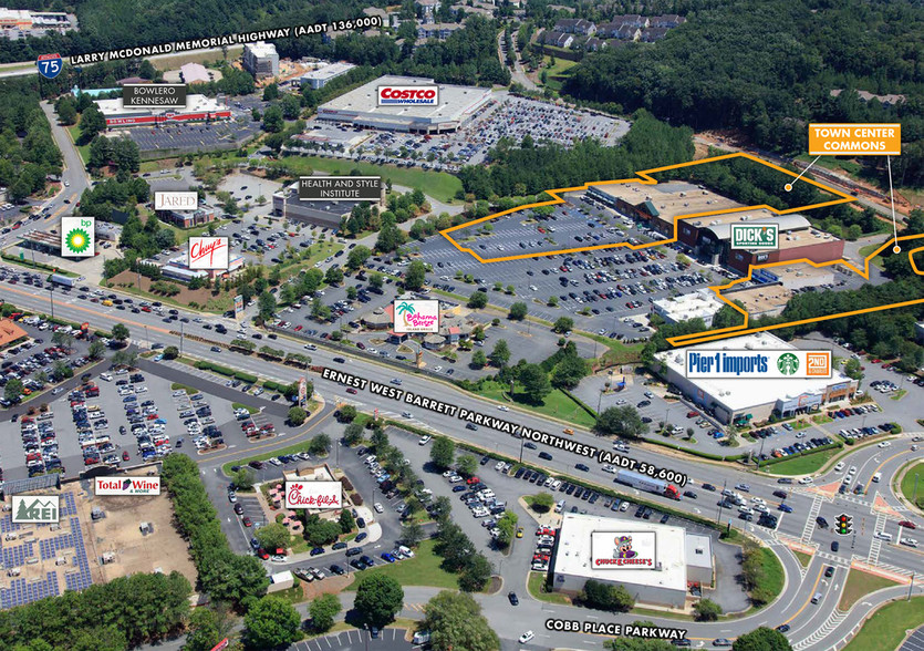 100-735 Barrett Pky, Kennesaw, GA for lease - Aerial - Image 2 of 14