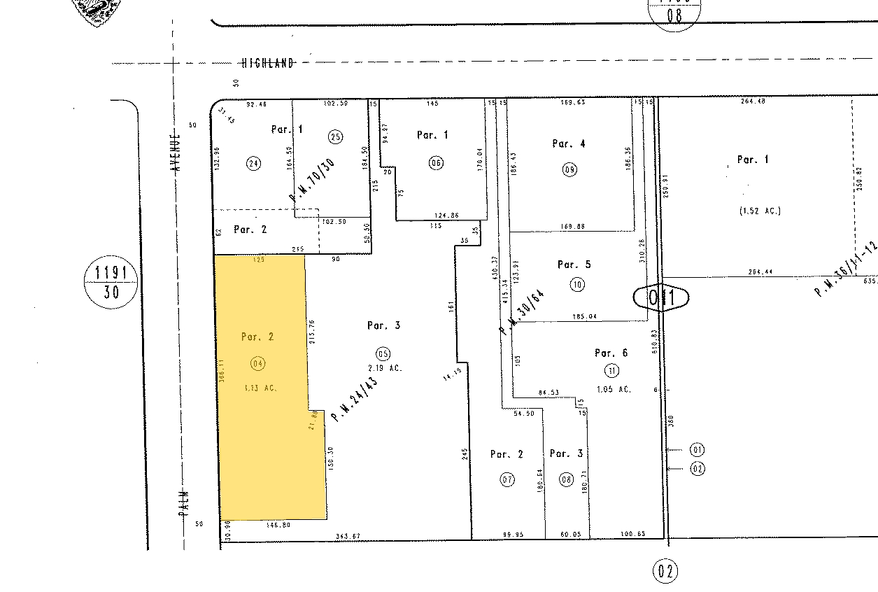 3605-3623 Highland Ave, Highland, CA for lease Plat Map- Image 1 of 12