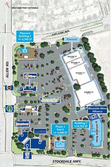 12800 Stockdale Hwy, Bakersfield, CA for lease - Site Plan - Image 3 of 9