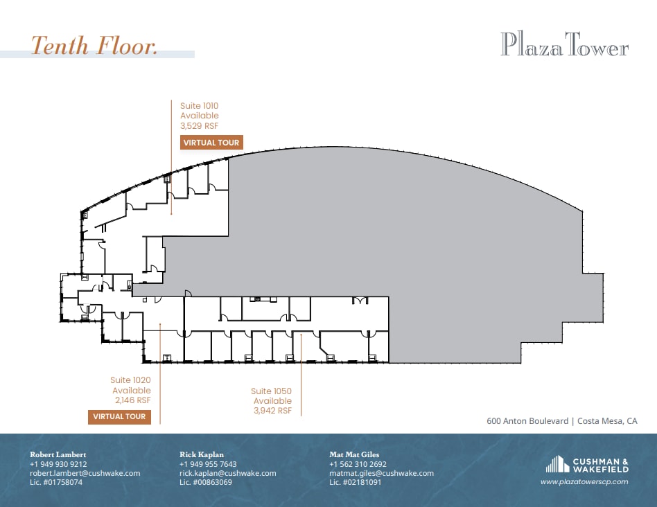 600 Anton Blvd, Costa Mesa, CA for lease Floor Plan- Image 1 of 1