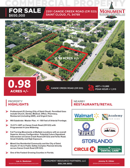 Canoe Creek Rd., Saint Cloud, FL for sale - Other - Image 1 of 2