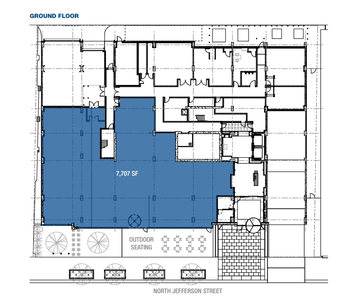 118 N Jefferson St, Chicago, IL for lease Floor Plan- Image 1 of 3