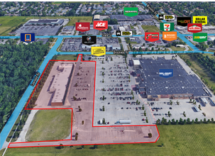 1706-1818 Lawndale Rd, Saginaw, MI - aerial  map view