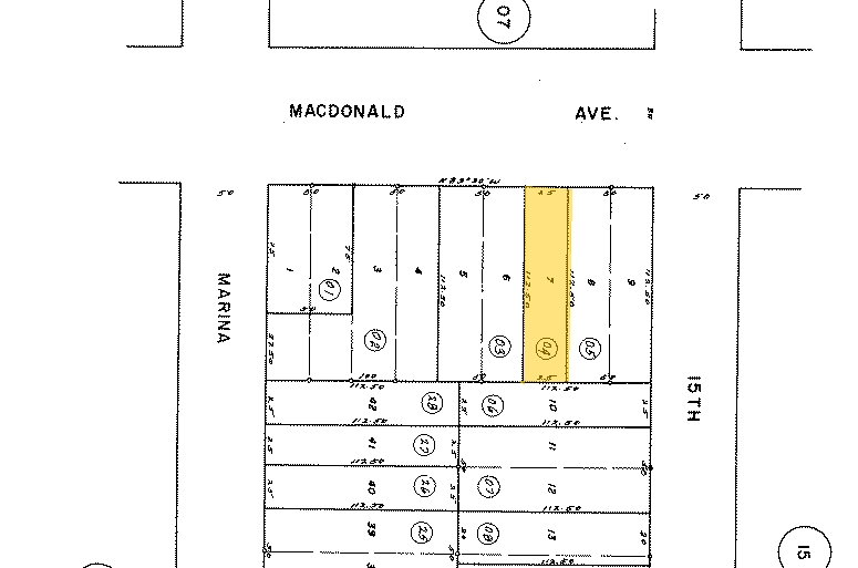 1424 MacDonald Ave, Richmond, CA for sale - Plat Map - Image 1 of 1