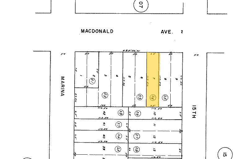 1424 MacDonald Ave, Richmond, CA for sale Plat Map- Image 1 of 2