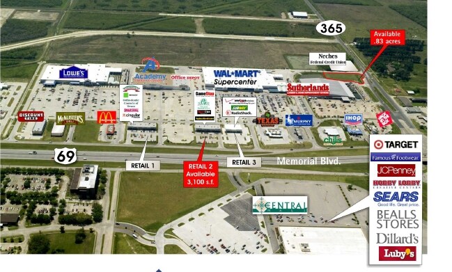 8465 Memorial Blvd, Port Arthur, TX for lease - Aerial - Image 2 of 7