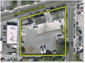 1304 Old Okeechobee Rd, West Palm Beach, FL - AERIAL  map view