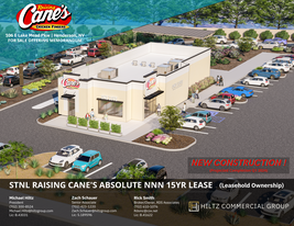 STNL RAISING CANE'S ABSOLUTE NNN 15YR LEASE - Drive Through Restaurant