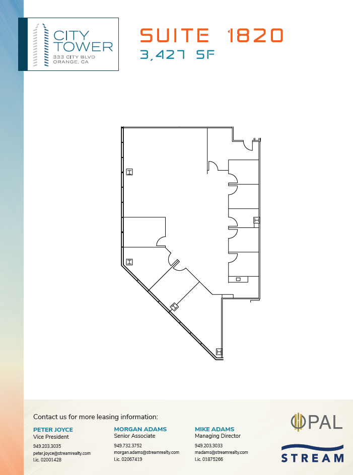 333 City Blvd W, Orange, CA for lease Floor Plan- Image 1 of 2