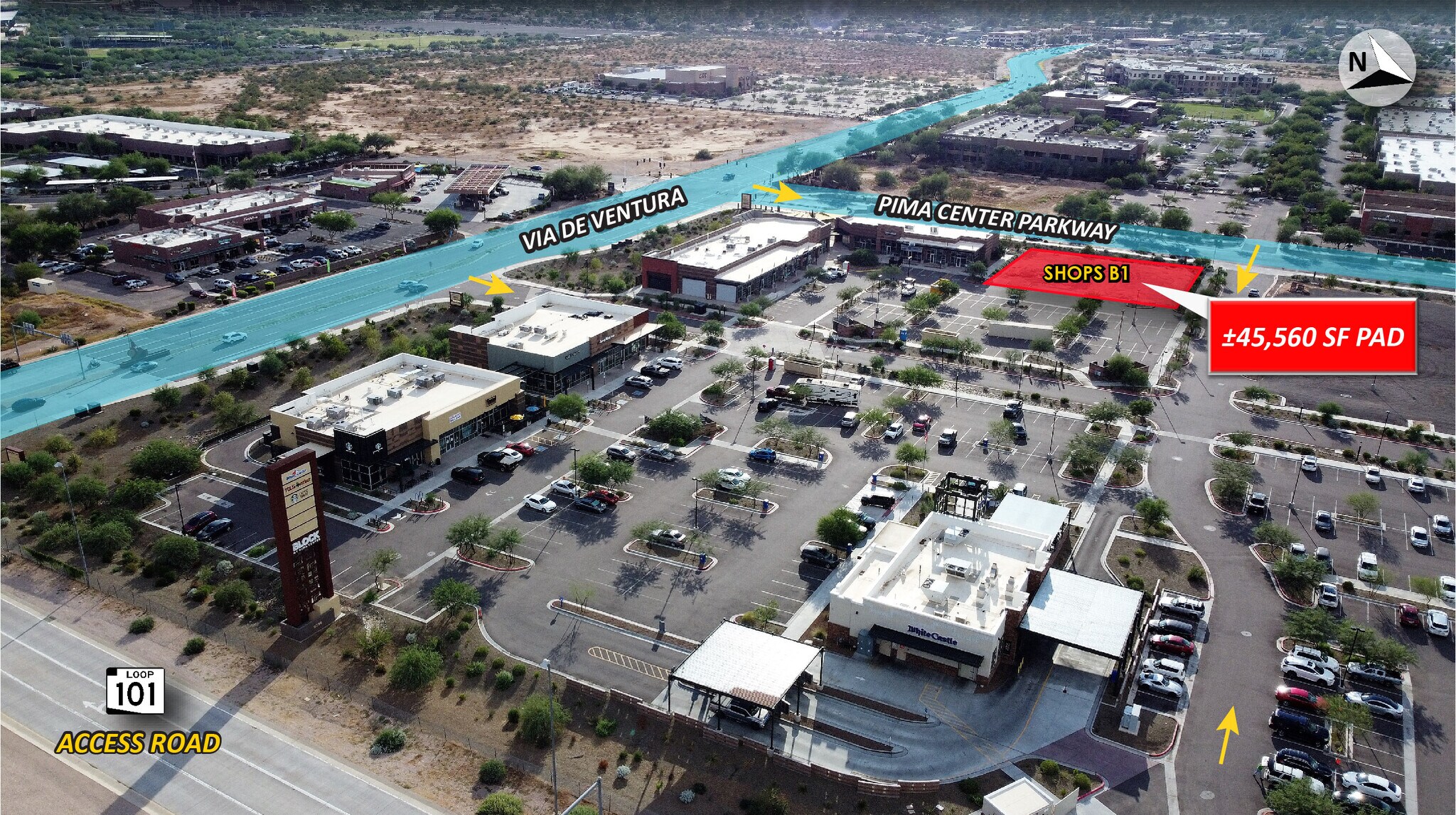 Via De Ventura & Loop 101, Scottsdale, AZ for sale Aerial- Image 1 of 1