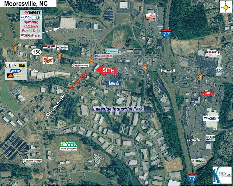 109 Williamson Rd, Mooresville, NC for sale Aerial- Image 1 of 1