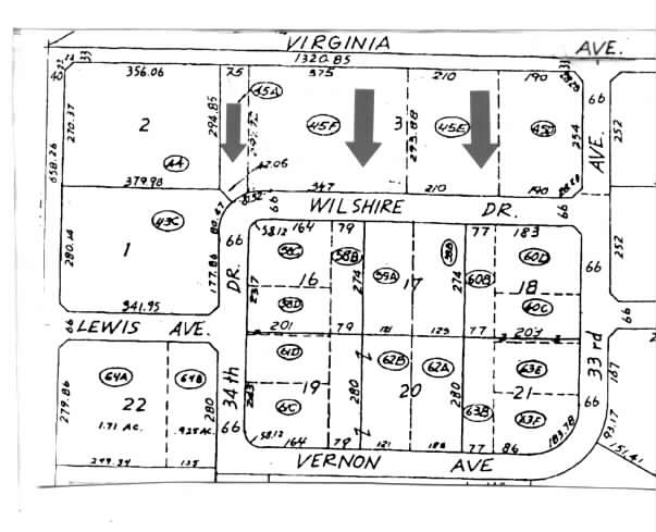 3334-3432 W Wilshire Dr, Phoenix, AZ for lease - Plat Map - Image 3 of 18
