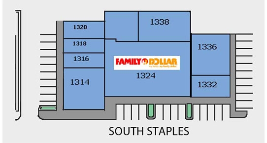 1300-1336 S Staples St, Corpus Christi, TX for lease - Floor Plan - Image 3 of 6