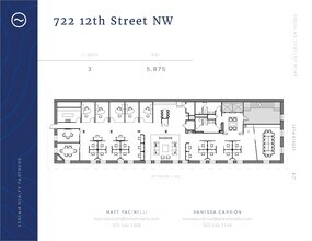 722 12th St NW, Washington, DC for lease Floor Plan- Image 1 of 4