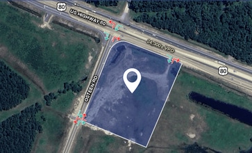 Hwy 80 & Osteen Road, Bloomingdale, GA - AERIAL  map view