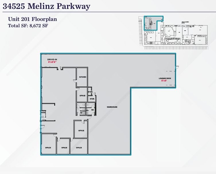 34525 Melinz Pky, Eastlake, OH for lease Floor Plan- Image 1 of 2