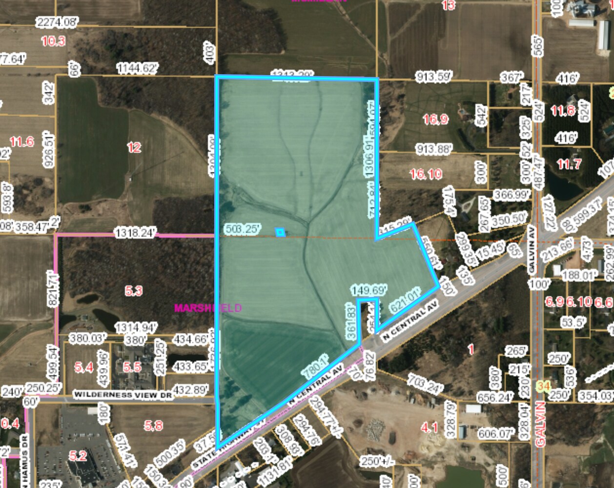 Hwy 97, Marshfield, WI for sale Aerial- Image 1 of 1