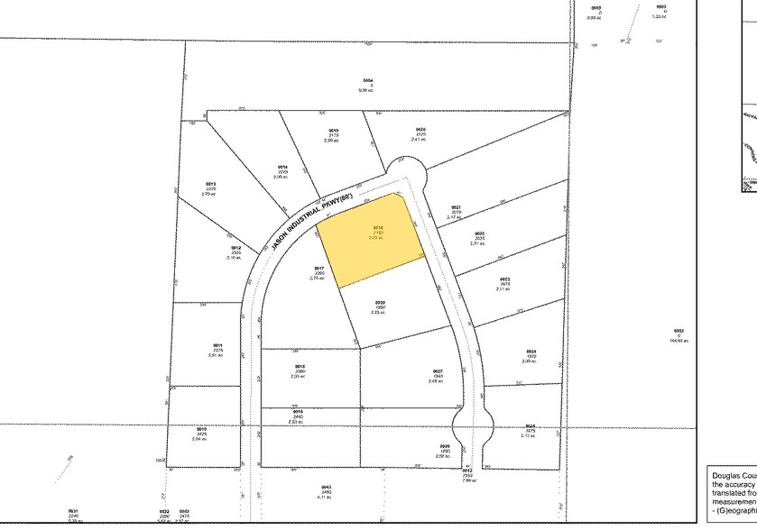 2190 Jason Industrial Pky, Winston, GA for sale - Plat Map - Image 2 of 3