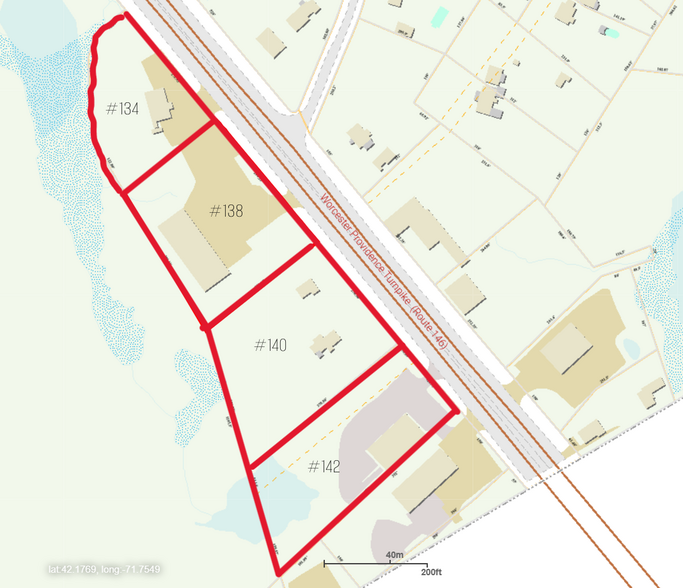 134-142 Route 146, Millbury, MA for sale - Plat Map - Image 1 of 6