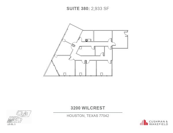 3200 Wilcrest Dr, Houston, TX for lease Floor Plan- Image 1 of 1