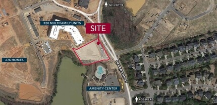 S Franklin Street, Wake Forest, NC - AERIAL  map view