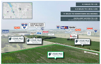 6821 Four Mile, Ankeny, IA - aerial  map view