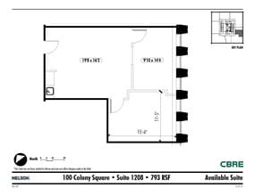 1175 Peachtree St NE, Atlanta, GA for lease Floor Plan- Image 1 of 1