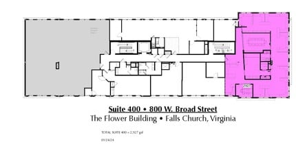 800 W Broad St, Falls Church, VA for lease Floor Plan- Image 1 of 1