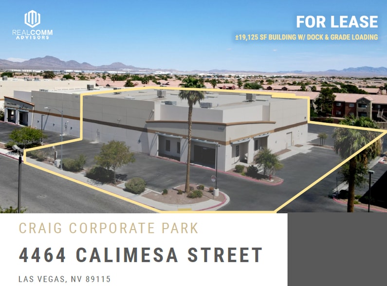 4464 Calimesa St, Las Vegas, NV for lease - Building Photo - Image 1 of 9