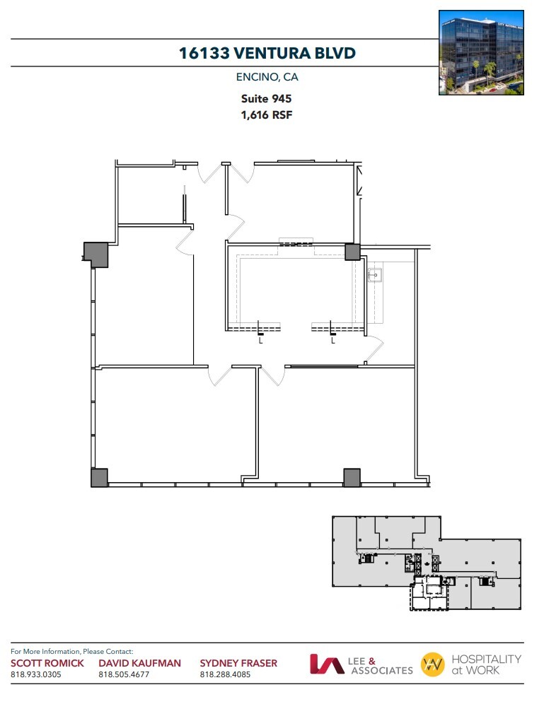 16133 Ventura Blvd, Encino, CA for lease Floor Plan- Image 1 of 1