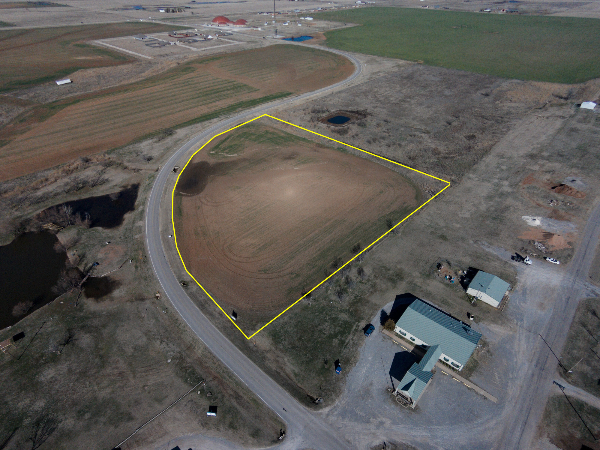 Piute & Main St, Geronimo, OK for sale Aerial- Image 1 of 2