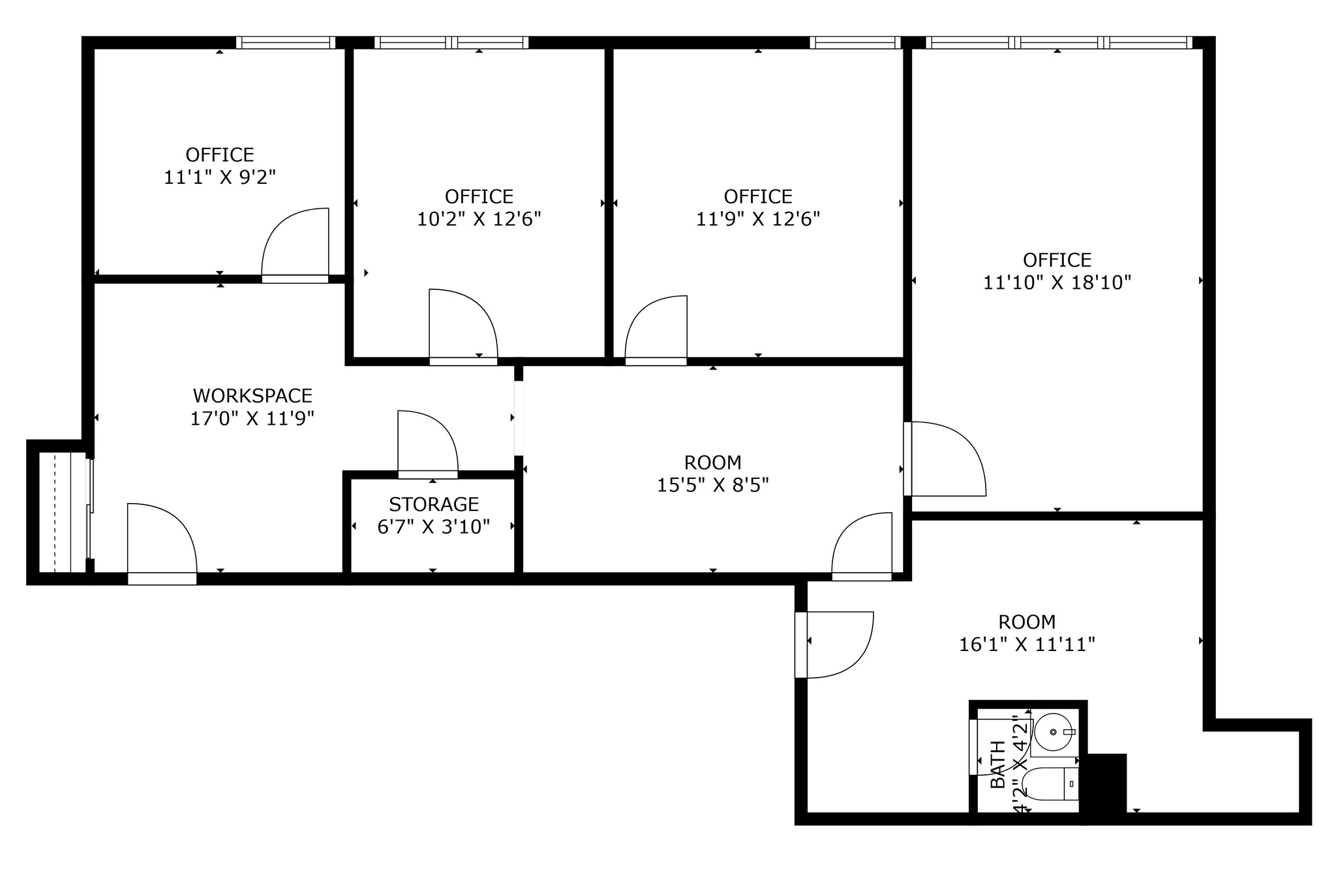 39 S Fullerton Ave, Montclair, NJ for lease Typical Floor Plan- Image 1 of 1